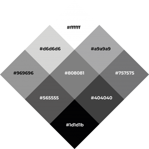 Gamification Academy » PROGRESS color palette black white – BNG hex codes